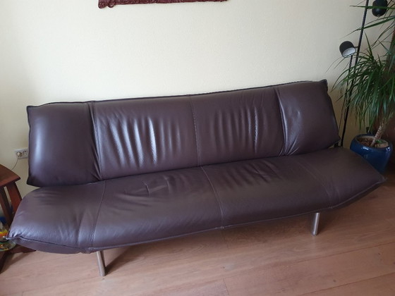 Image 1 of Divano di design Leolux Tango a 3 posti in pelle Senso marrone