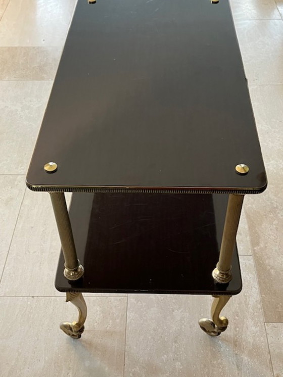 Image 1 of Elegante tavolo vintage mobile anni '60-'70 - Impiallacciato