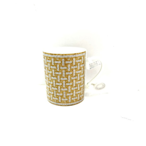 Image 1 of Tazza in porcellana HERMÈS Mosaique au 24 Mosaico Oro con scatola