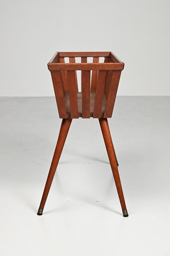 Image 1 of Maceta de teca de los años 60