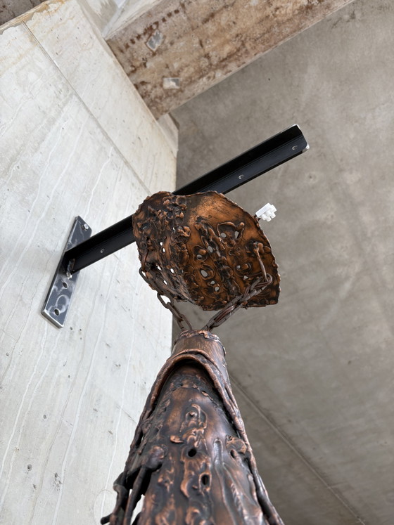 Brutalistische Pendelleuchte – Pendelleuchten, Metal (photo 4 of 7)