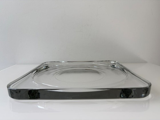 Coupe en Verre Lourd Vintage 28 Cm – Design Géométrique – Objets déco, Glass (photo 9 of 17)