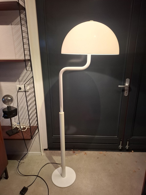 Lampada da terra vintage a forma di fungo