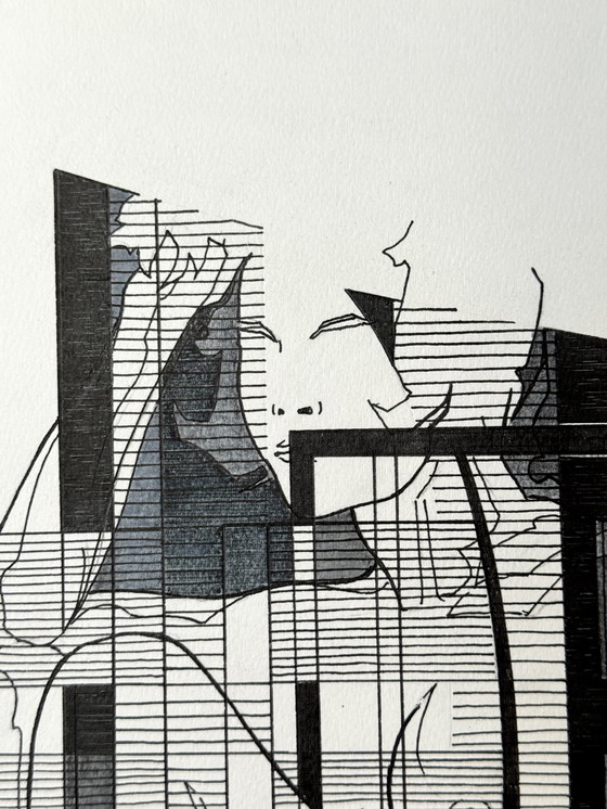 Image 1 of Eugène Eechaut (1928-2019) - 4 works, ink on paper 1982-1984