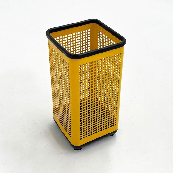 Image 1 of Yellow Perforated Bin / Umbrella Holder from Neolt, 1980s