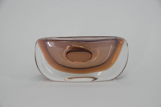 Tsjechische kunstglazen Sommerso-vaas uit de jaren 80 van Jaroslav Svoboda – Vazen, Glass (photo 6 of 7)