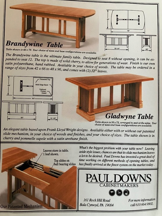 Image 1 of Solid cherry wood dining table and 6 chairs