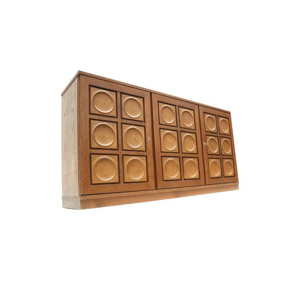 Image 1 of Brutalist Belgisch dressoir van Gerhard Bartels uit de jaren ’70