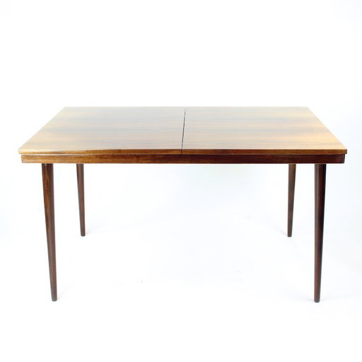 Table de salle à manger extensible en noyer, Mid Century Modern, Mier, Tchécoslovaquie, années 1960