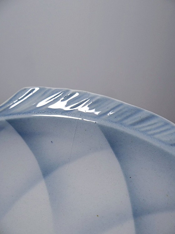 Image 1 of Vintage Czechoslovakian earthenware fish service, 6 plates and one platter