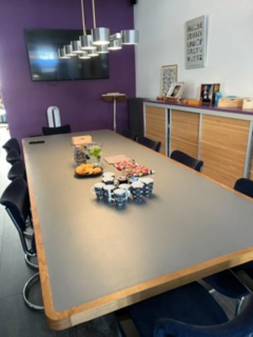 Large Conference/Dining Table with Gispen Base
