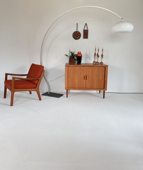 Vintage XXL Verstelbare Deense Booglamp ‘70 – Vloerlampen, Plastic, Metal (photo 8 of 15)