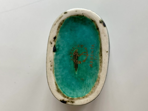 Image 1 of Set aus 3 Keramiken von Wilhelm Kåge Serie Argenta für Gustavsberg