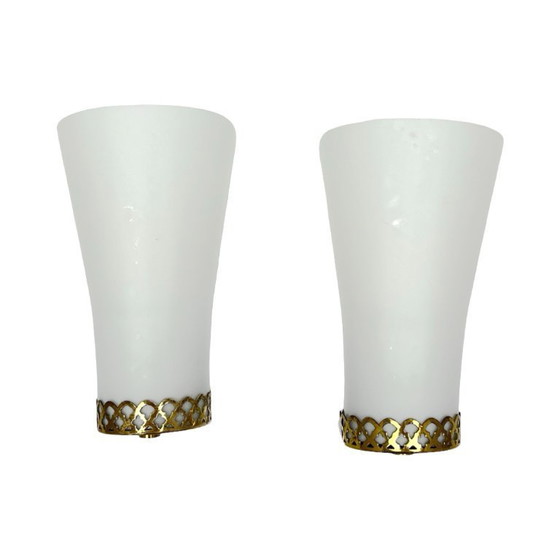 Image 1 of Een paar Doria Leuchten wandlampen, Hollywood Regency, Duitsland, jaren 70.