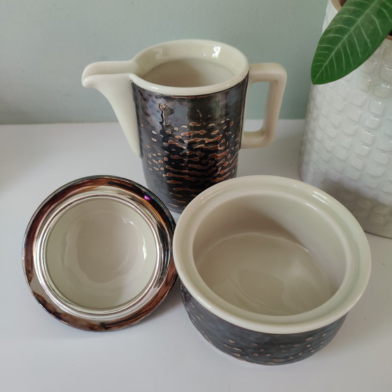 Image 1 of Lattiera e zuccheriera Art Deco WMF - placcate in argento