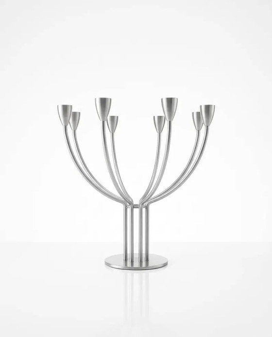 Chandelier / 8-arm candlesticks by K&M Hagberg - IKEA vintage 1990 – Candle holders, Metal, Scandinavian (photo 9 of 9)