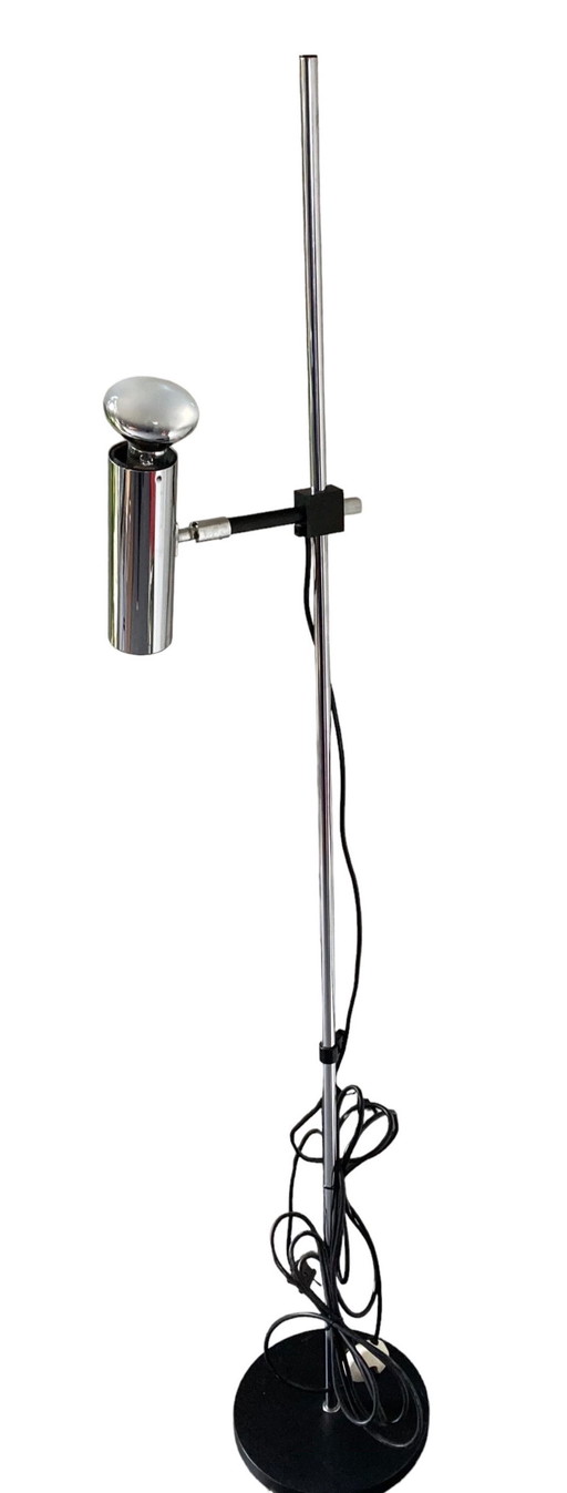 Vintage Chrom Design Arnold Berges für Staff Leuchten Stehlampe