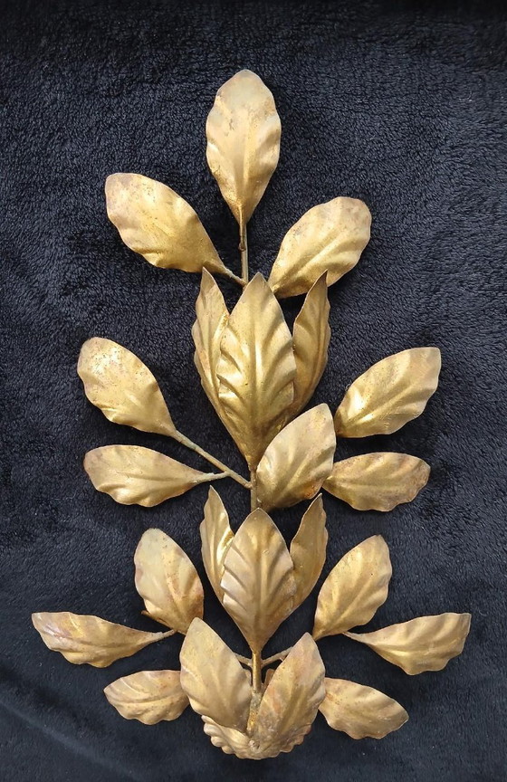 Image 1 of LAMPADA DA PARETE HANS KOGL IN METALLO ORO