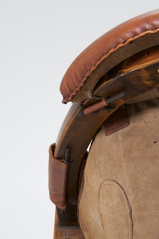 Image 1 of Set van 2 Italiaanse brutalistische loungestoelen van Luciano Frigerio