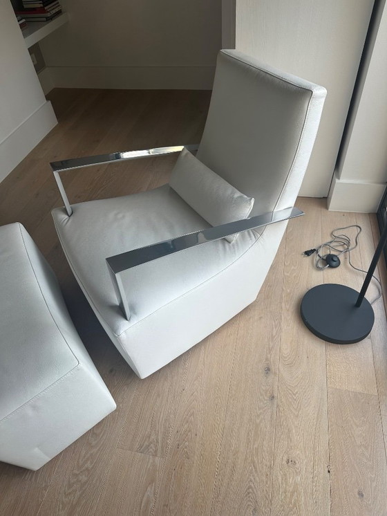 Image 1 of Ligne Roset Armchair with footstool