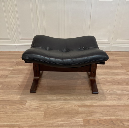 Ottoman Leder "Skandinavisches Design" 1960