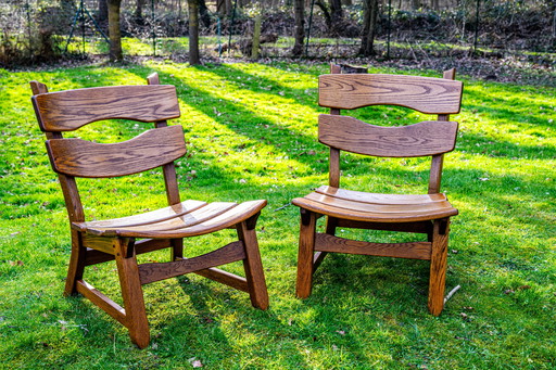 Ensemble de 4 chaises longues par Dittmann & Co pour AWA, Pays-Bas