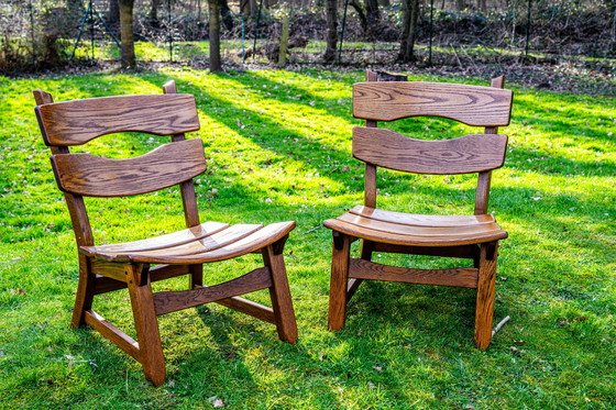 Image 1 of Ensemble de 4 chaises longues par Dittmann & Co pour AWA, Pays-Bas