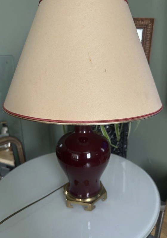Lampe vintage en céramique et laiton – Ceramic (photo 3 of 5)