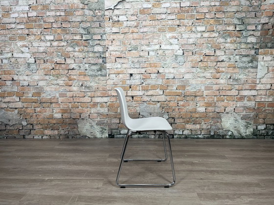 Image 1 of 4x Vitra HAL RE Sledge bianco