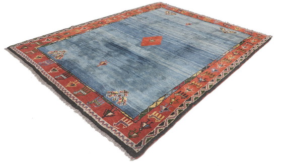 Image 1 of Original Persian carpet Gabbeh Ghashghai oriental carpet 296 cm x 230 cm old natural