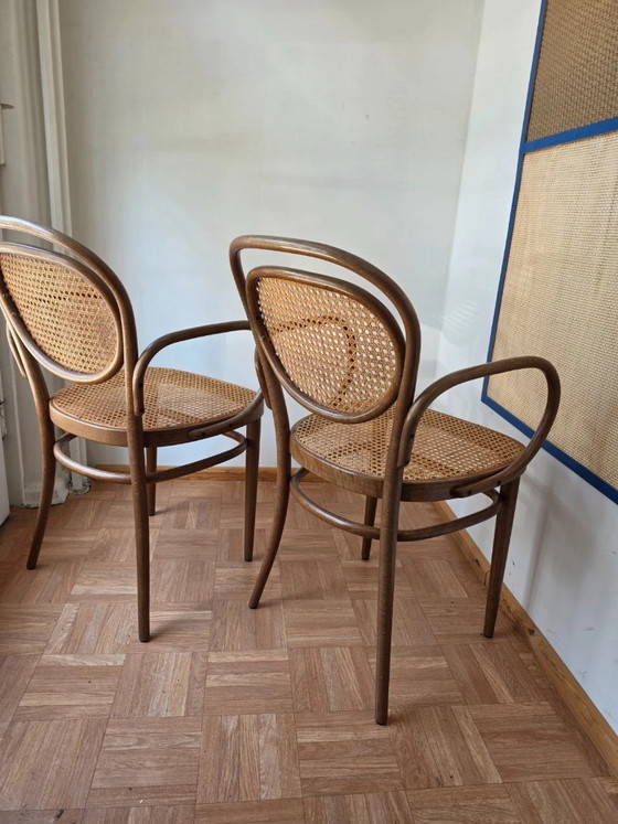 2 Poltrone Thonet 215 RF originali in legno curvato con paglia di Vienna – Sedie da pranzo, Wood (photo 6 of 6)