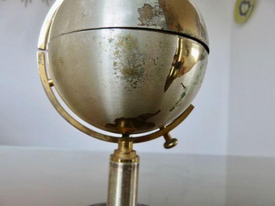 Image 1 of Globe, brass cigarette dispenser, 60s/70s