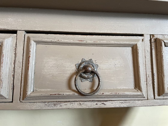 Image 1 of Grande scaffale da parete, scaffale da cucina con ciotole, stile antico francese