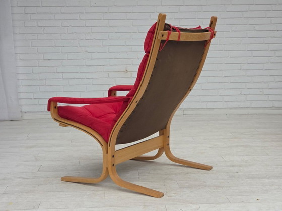 Image 1 of 1970s, Norwegian design by Ingmar Relling, model "Siesta", set of 2 chairs with footstool.