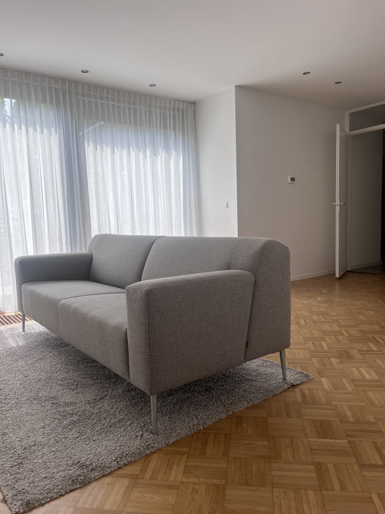 Image 1 of Canapé 3 places moderne Enzo Luca - tissu gris-beige chaud