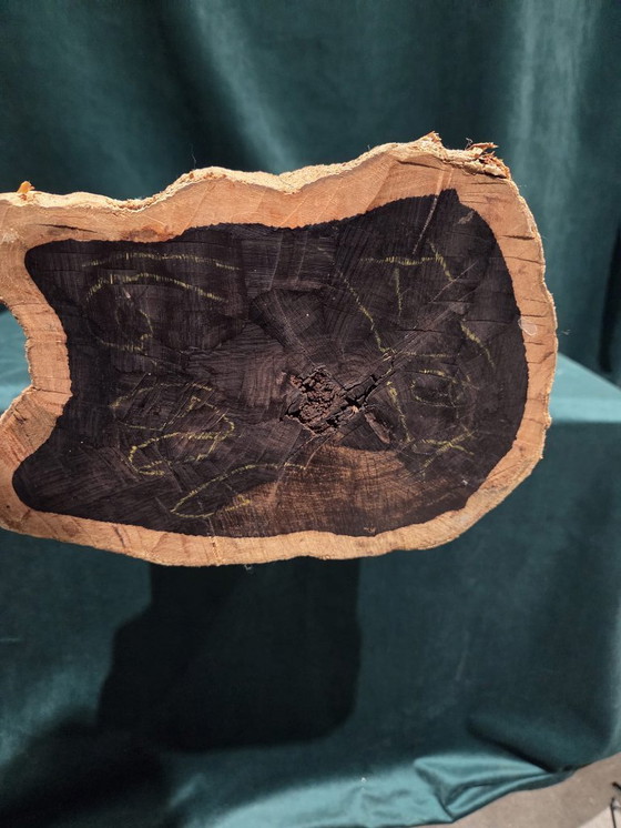 Image 1 of Grote handgesneden houten sculptuur – Afrikaans design