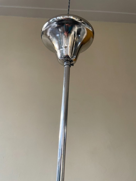 Image 1 of Lamp Hanglamp Plafondlamp Art Deco 1930 Matglas Frans
