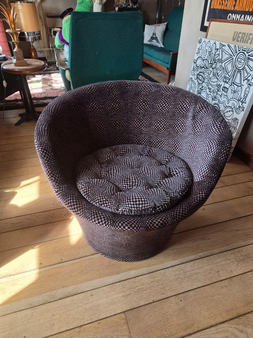 Gamma fauteuil van Pierre Guariche, 1960, Meurop – kuipstoelen, Velvet
