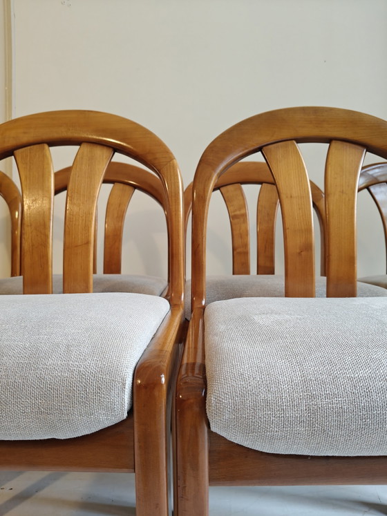 Zes Vintage Eetkamerstoelen Lubke – Wood (photo 9 of 13)