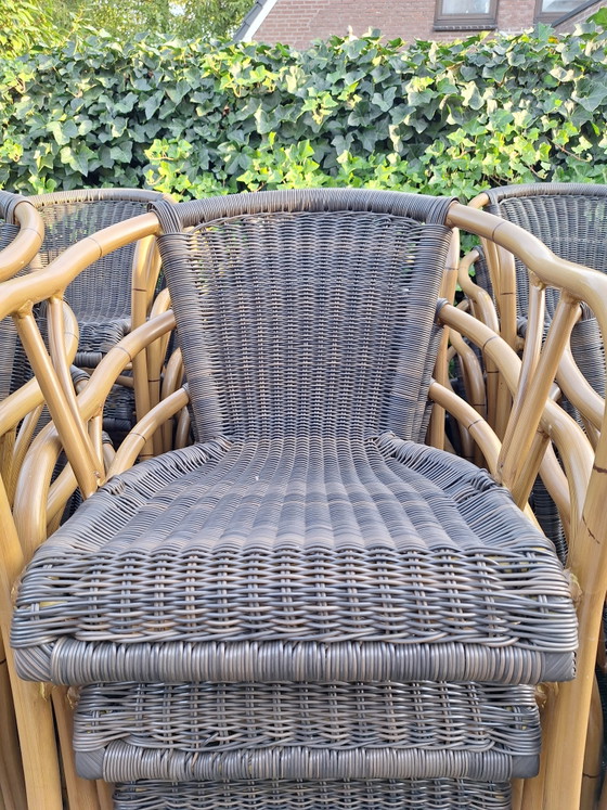 35 Sedie da giardino marroni antracite, Come nuove – Aluminium, Wicker (photo 2 of 5)