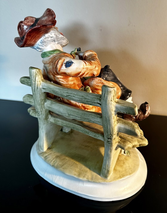 Image 1 of Capodimonte vintage porcelain statue