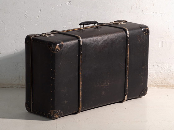 Antique WICO travel trunk in vulcanised fibre – Germany, circa 1930 – Travel bags, Metal, Art Deco (photo 39 of 40)