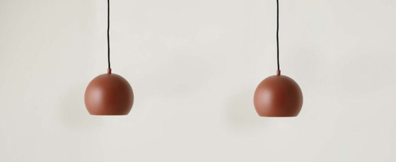 Image 1 of Lámpara colgante Frandsen Ball Ø18 - Terracota Rojo Edición Limitada