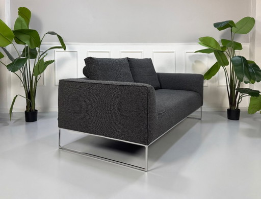 COR Mell Designer Sofa Couch Grau Stoff