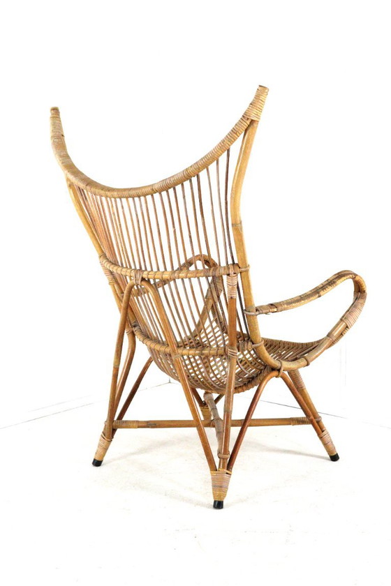 Poltrona in Rattan XL Vintage Midcentury – Poltrone (photo 2 of 12)