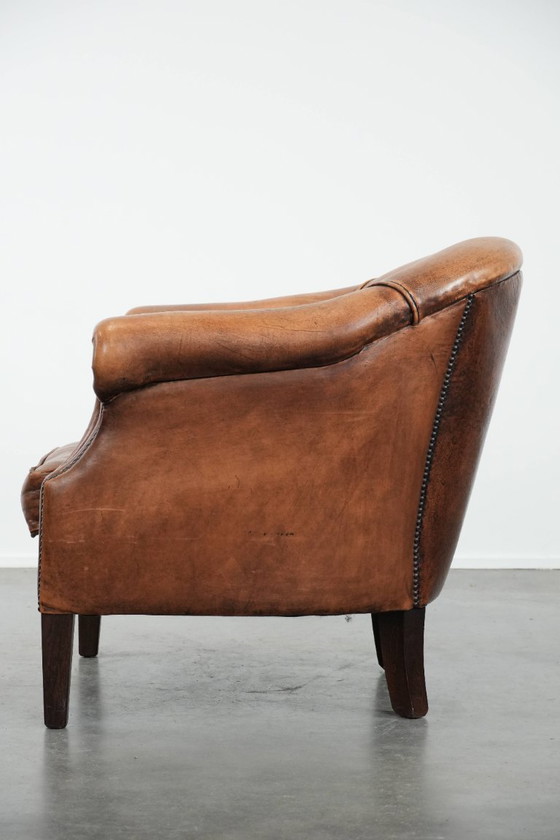 Image 1 of Club-Sessel aus Schaffell mit wunderschönen Farben und bequemem Sitz