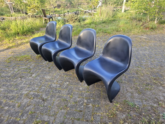 Image 1 of 4x Originele Vitra Verner Panton stoelen