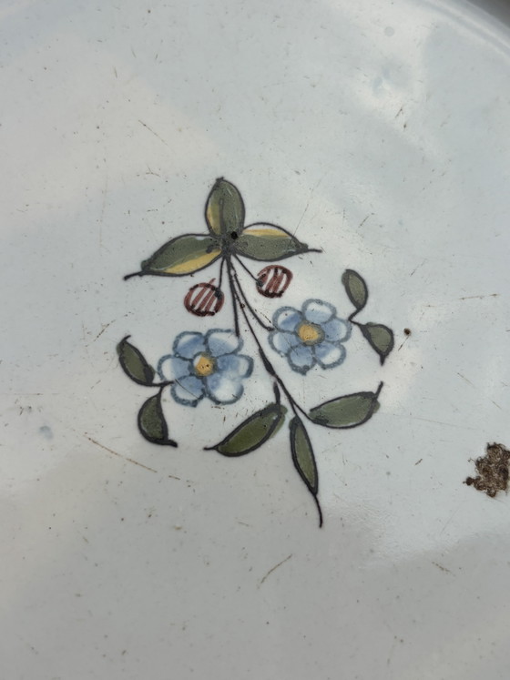 Image 1 of 2 platos antiguos del siglo XVIII