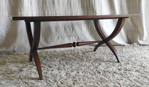 Solid Wood Coffee Table, English Style - Mid-20th Century – salontafels (photo 2 of 10)