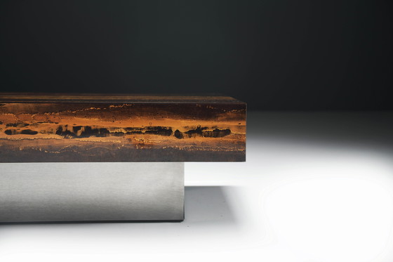 Image 1 of Very Rare Vintage Coffee Table 'Solaire Eruption' by Guy Lefevre France